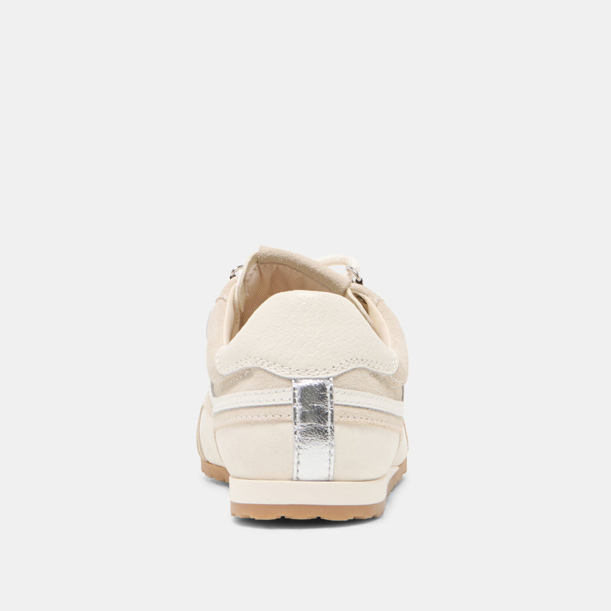 Dolce Vita SHOES DEACON Ivory Suede Lace-Up Sneakers