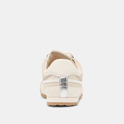 Dolce Vita SHOES DEACON Ivory Suede Lace-Up Sneakers