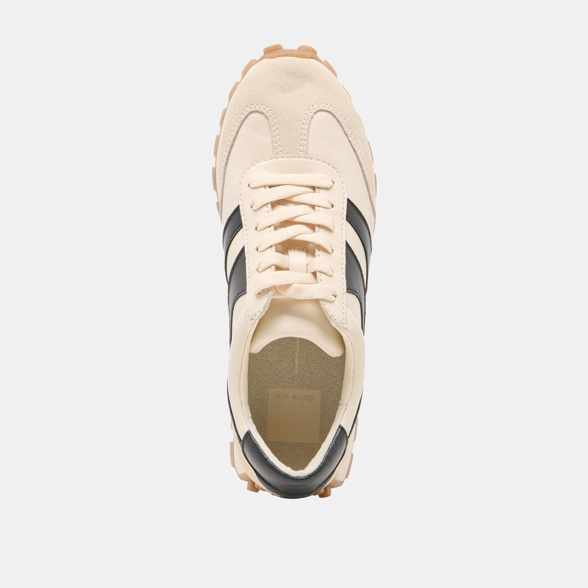Dolce Vita SHOES TRESA White Black Leather Platform Sneakers