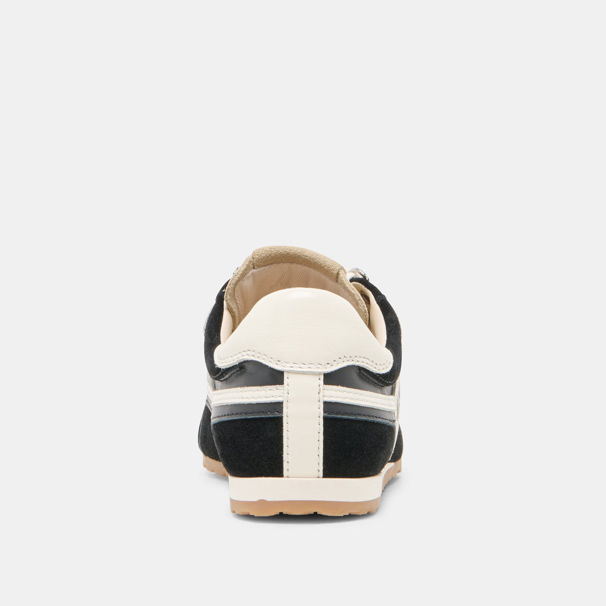 Dolce Vita SHOES DEACON Black White Suede Lace-Up Sneakers