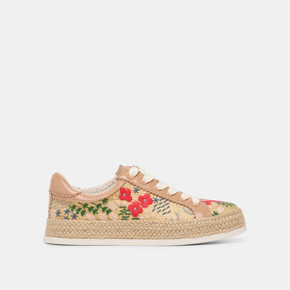 Dolce Vita SHOES Azalia Sand Floral Raffia Heels