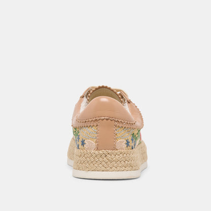 Dolce Vita SHOES Azalia Sand Floral Raffia Heels