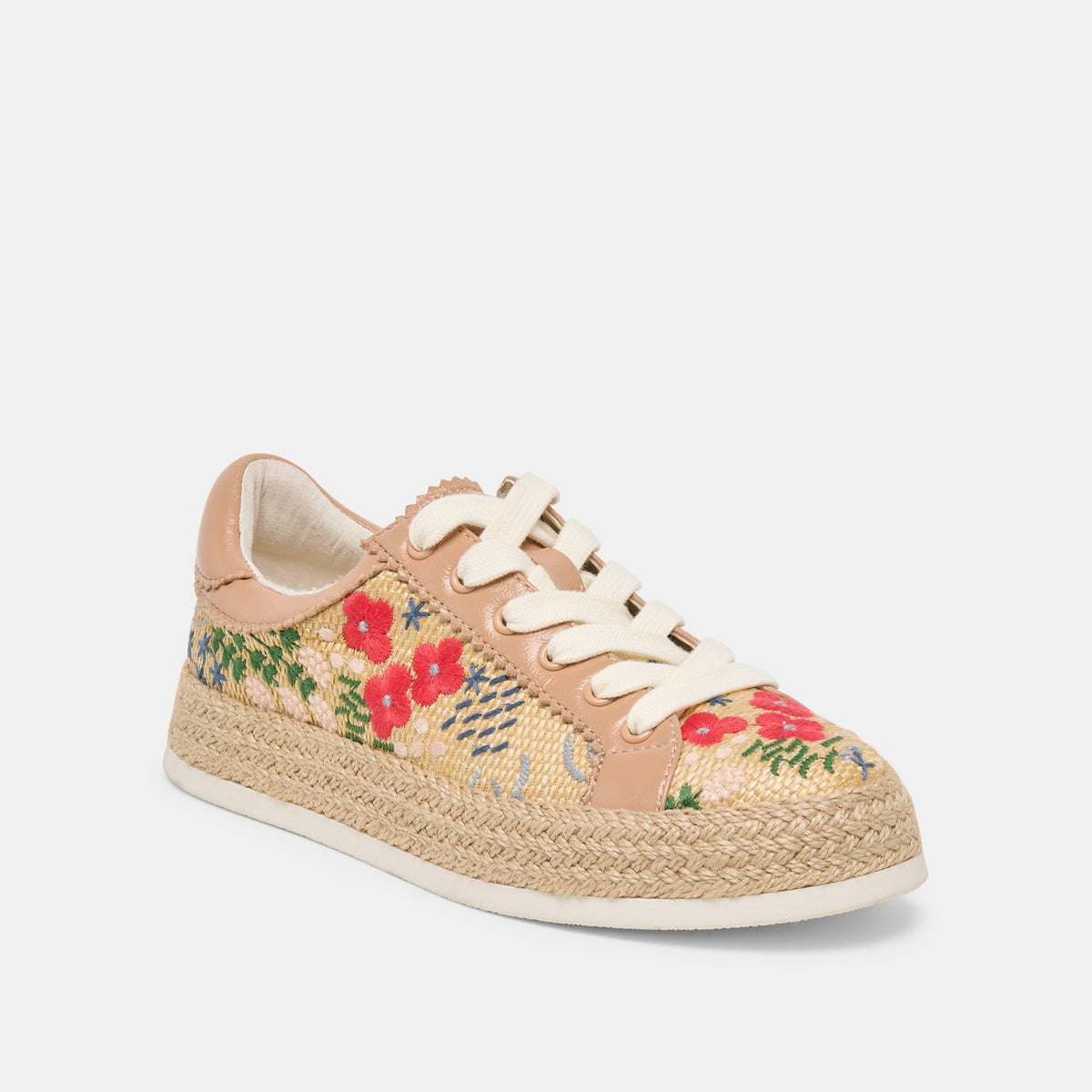 Dolce Vita SHOES Azalia Sand Floral Raffia Heels