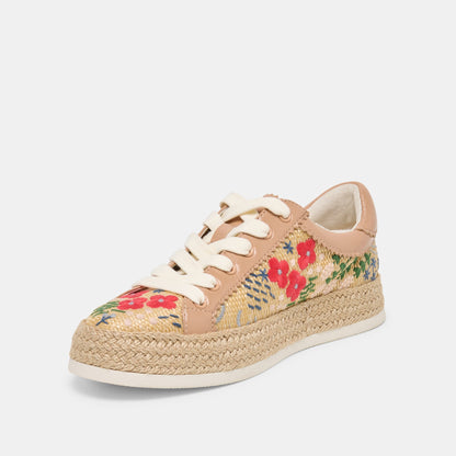 Dolce Vita SHOES Azalia Sand Floral Raffia Heels
