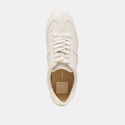 Dolce Vita SHOES Dorie White Leather Sneakers