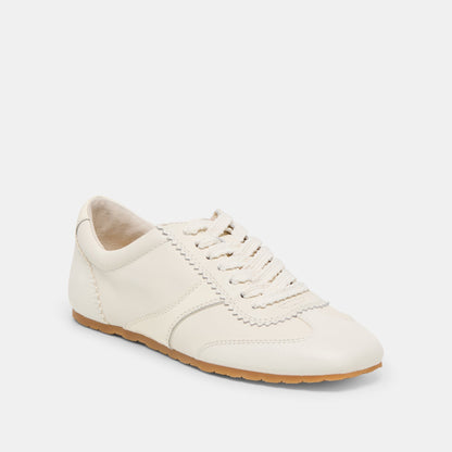 Dolce Vita SHOES Dorie White Leather Sneakers