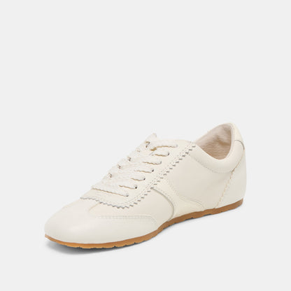 Dolce Vita SHOES Dorie White Leather Sneakers