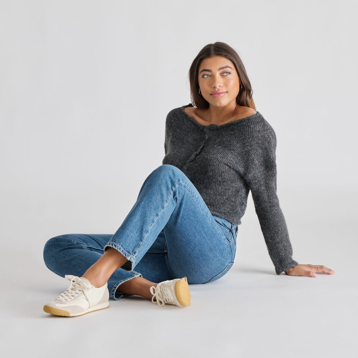 Dolce Vita SHOES Sariya White Nylon Sneakers