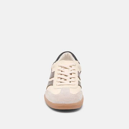 Dolce Vita SHOES Merit White Grey Leather Sneakers