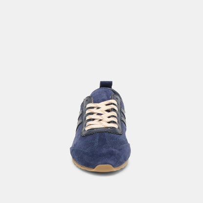 Dolce Vita SHOES Viper Navy Suede Sneakers