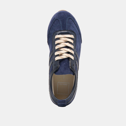 Dolce Vita SHOES Viper Navy Suede Sneakers