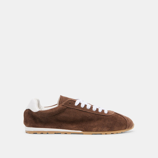 Dolce Vita SHOES Serina Dk Brown Suede Sneakers
