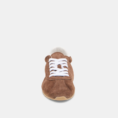 Dolce Vita SHOES Serina Dk Brown Suede Sneakers