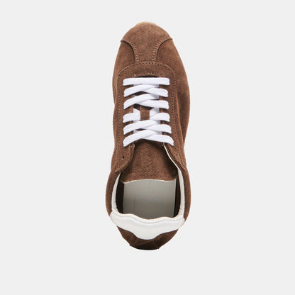 Dolce Vita SHOES Serina Dk Brown Suede Sneakers