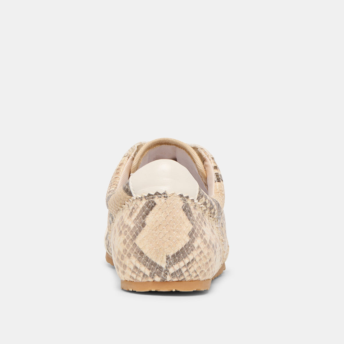 Dolce Vita SHOES Dorie Natural Snake Embossed Leather Sneakers