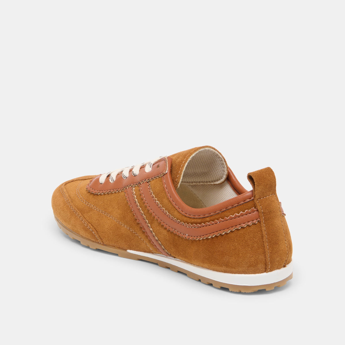 Dolce Vita SHOES Viper Cognac Suede Sneakers
