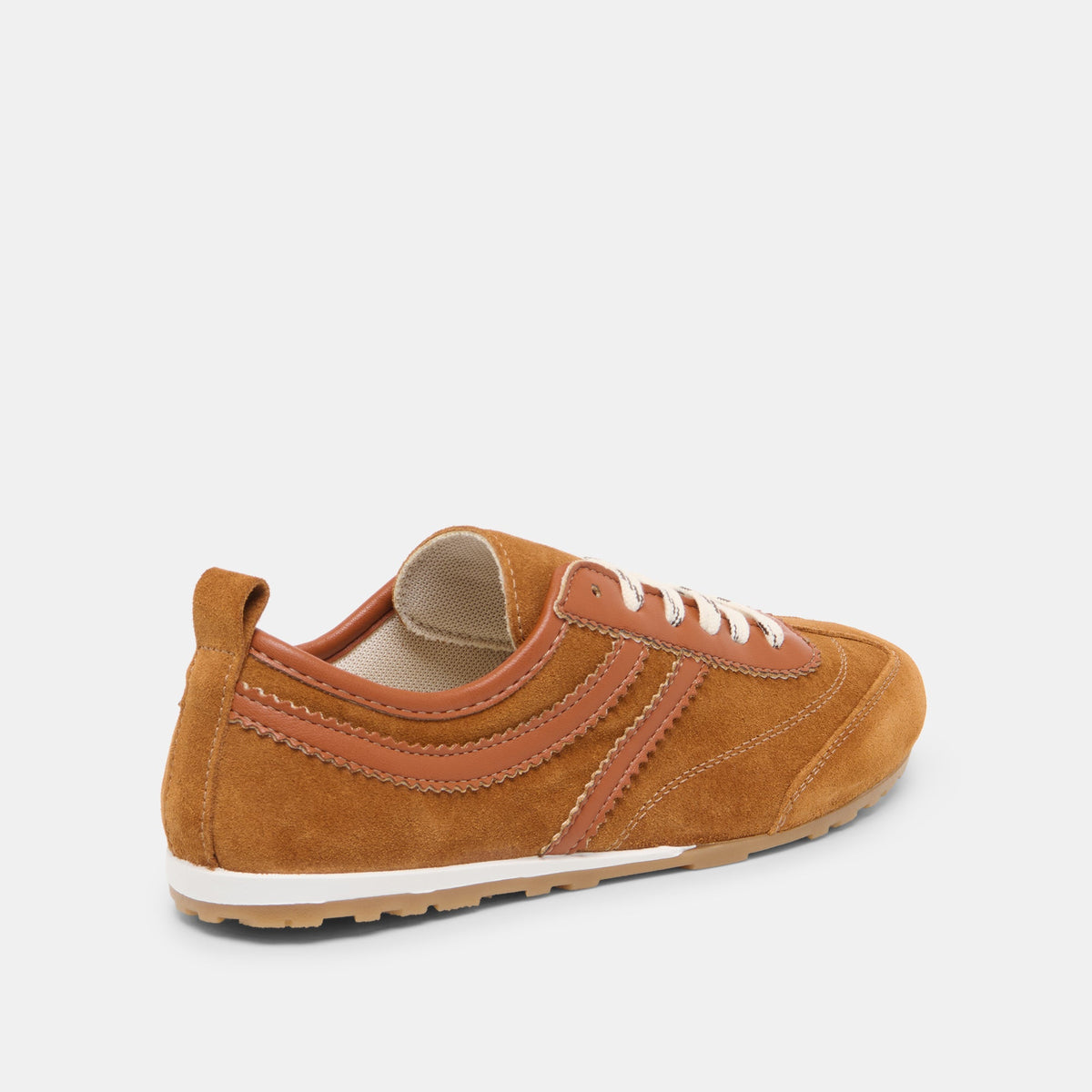 Dolce Vita SHOES Viper Cognac Suede Sneakers
