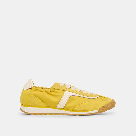 Dolce Vita SHOES Sariya Yellow Nylon Sneakers