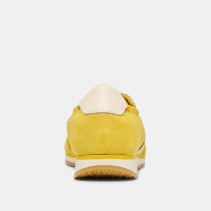 Dolce Vita SHOES Sariya Yellow Nylon Sneakers