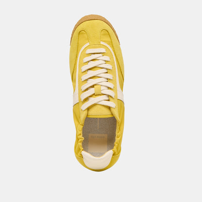 Dolce Vita SHOES Sariya Yellow Nylon Sneakers