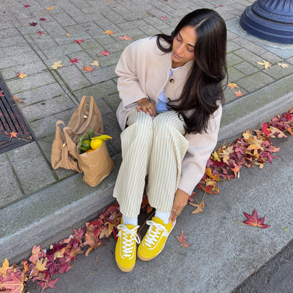 Dolce Vita SHOES Sariya Yellow Nylon Sneakers