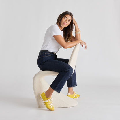 Dolce Vita SHOES Sariya Yellow Nylon Sneakers