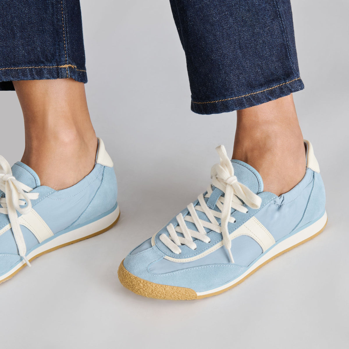 Dolce Vita SHOES Sariya Lt Blue Nylon Sneakers