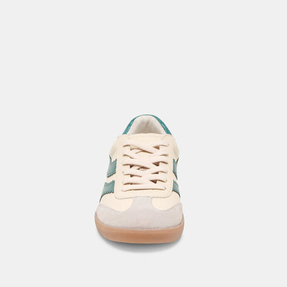 Dolce Vita SHOES Merit White Green Leather Sneakers