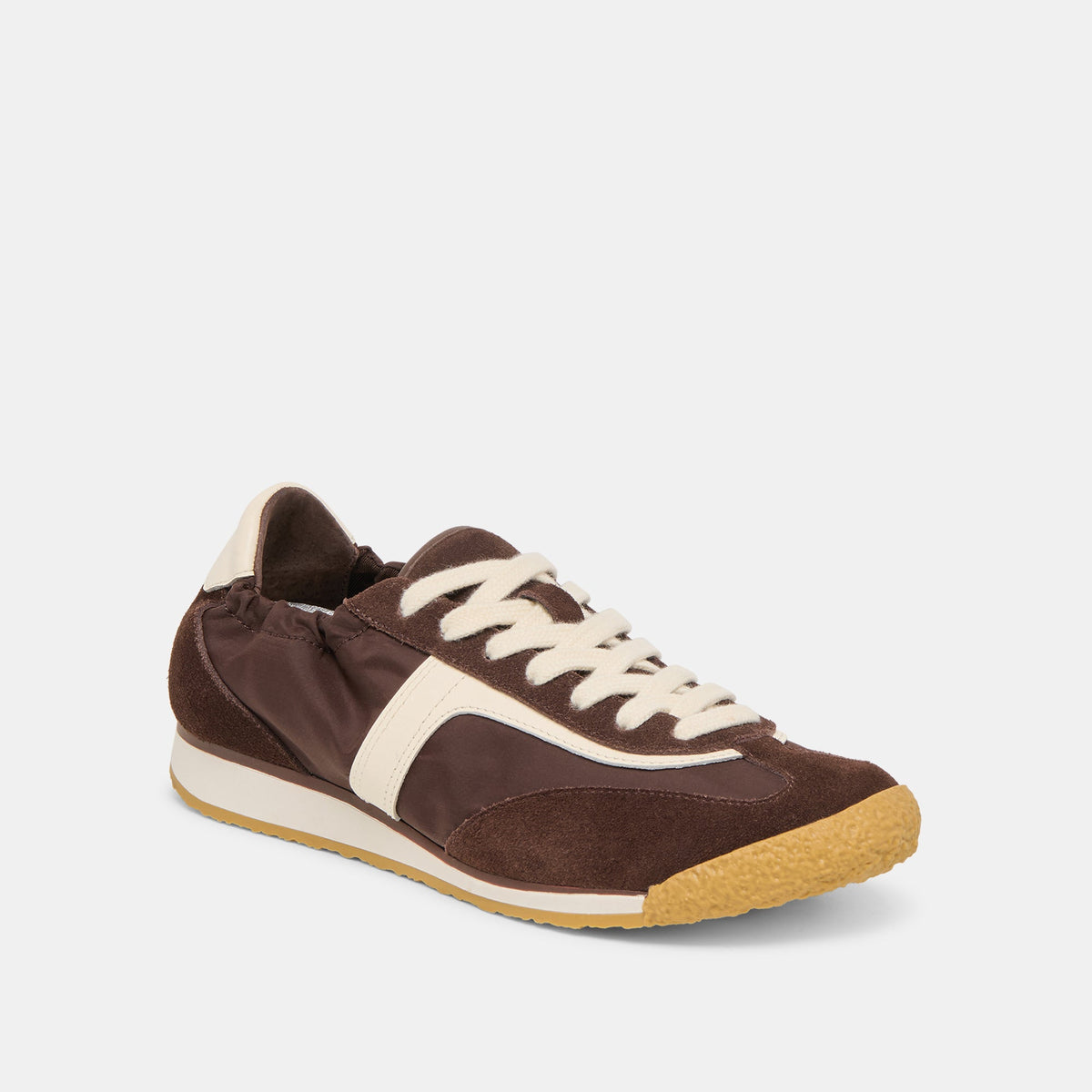 Dolce Vita SHOES Sariya Dk Brown Nylon Sneakers
