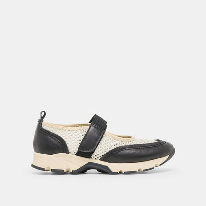 Dolce Vita SHOES Seline White Black Mesh Sneakers