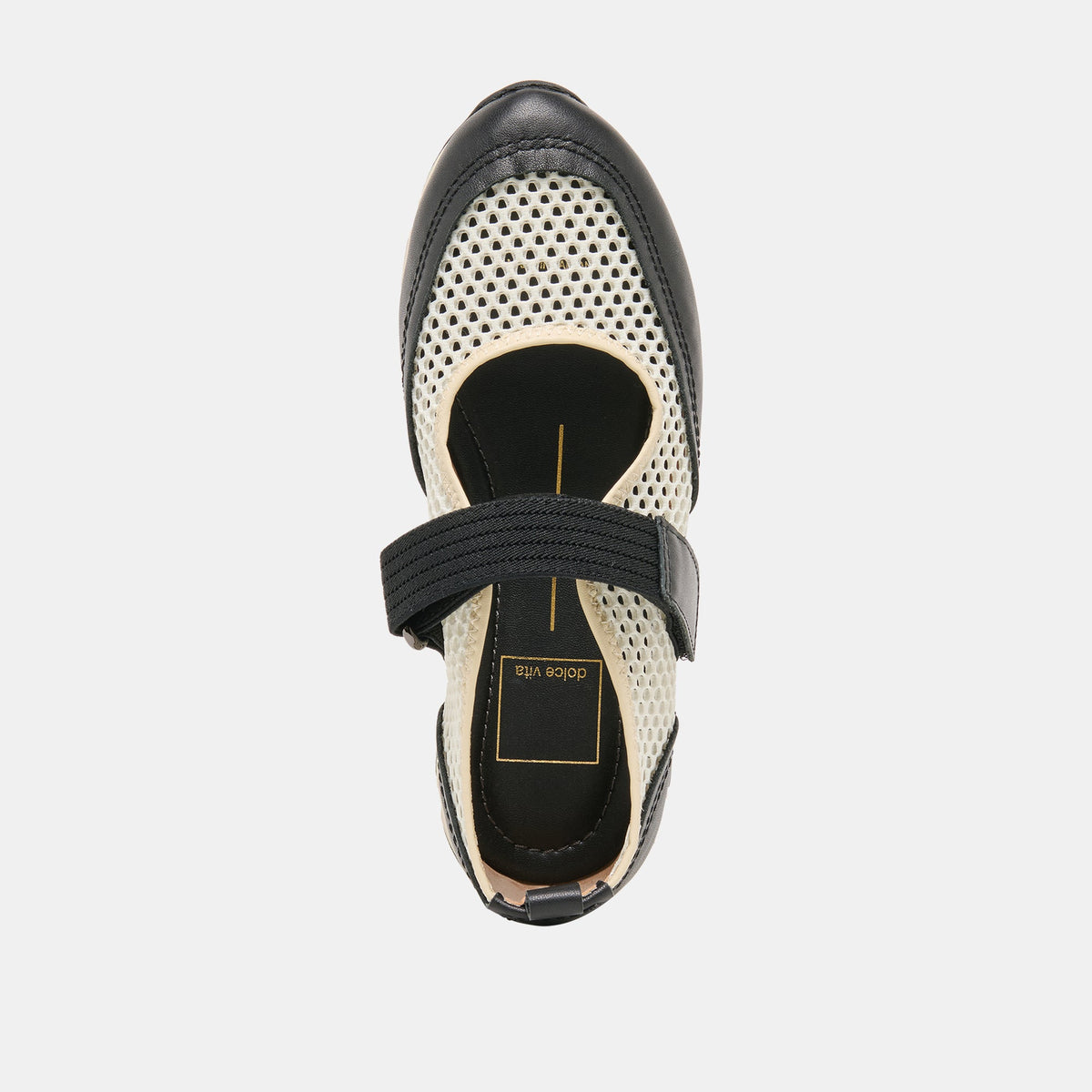 Dolce Vita SHOES Seline White Black Mesh Sneakers