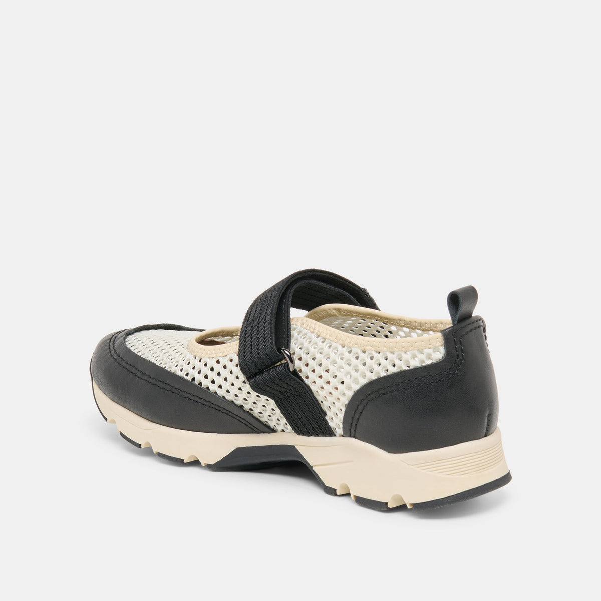 Dolce Vita SHOES Seline White Black Mesh Sneakers