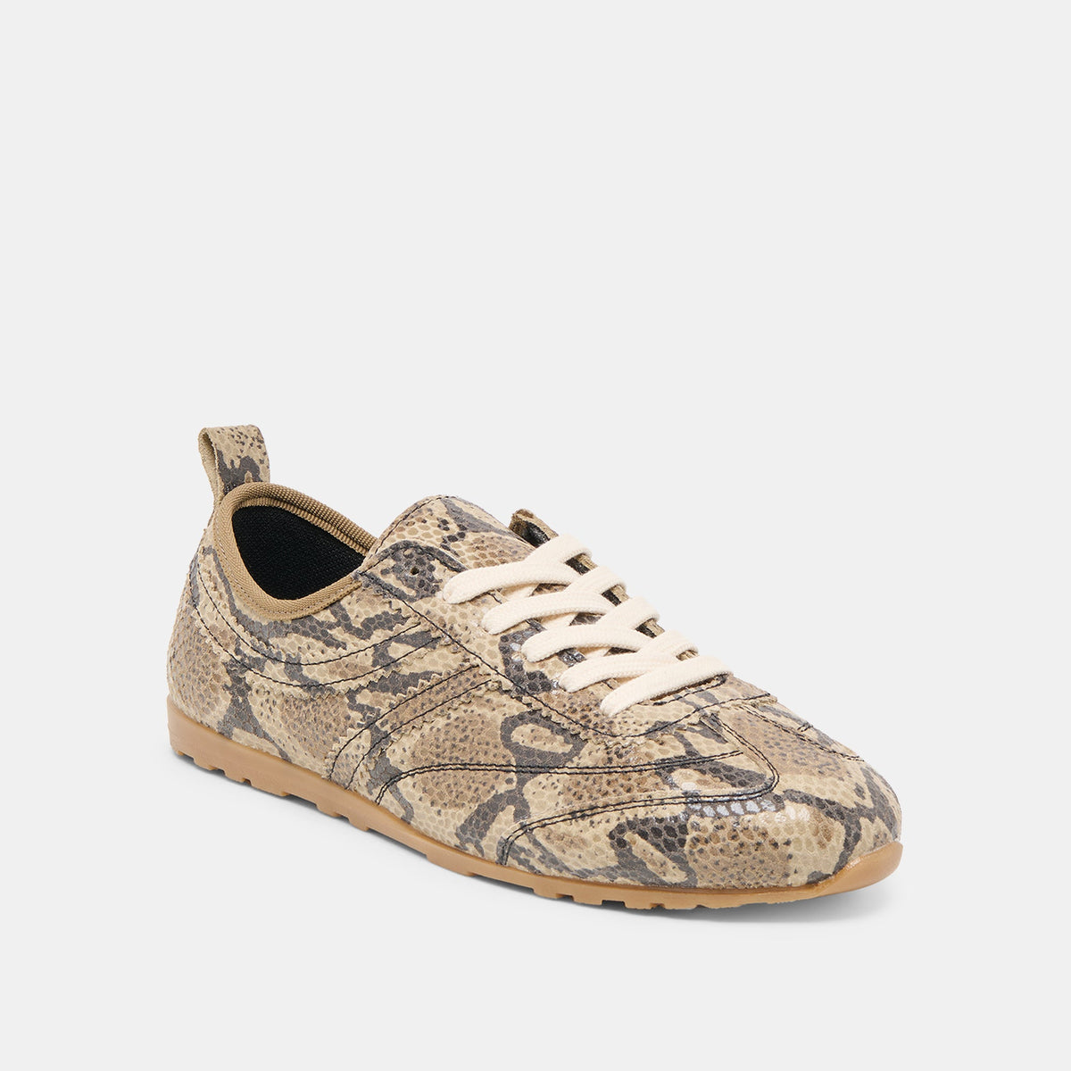 Dolce Vita SHOES Viper Snake Print Embossed Leather Sneakers