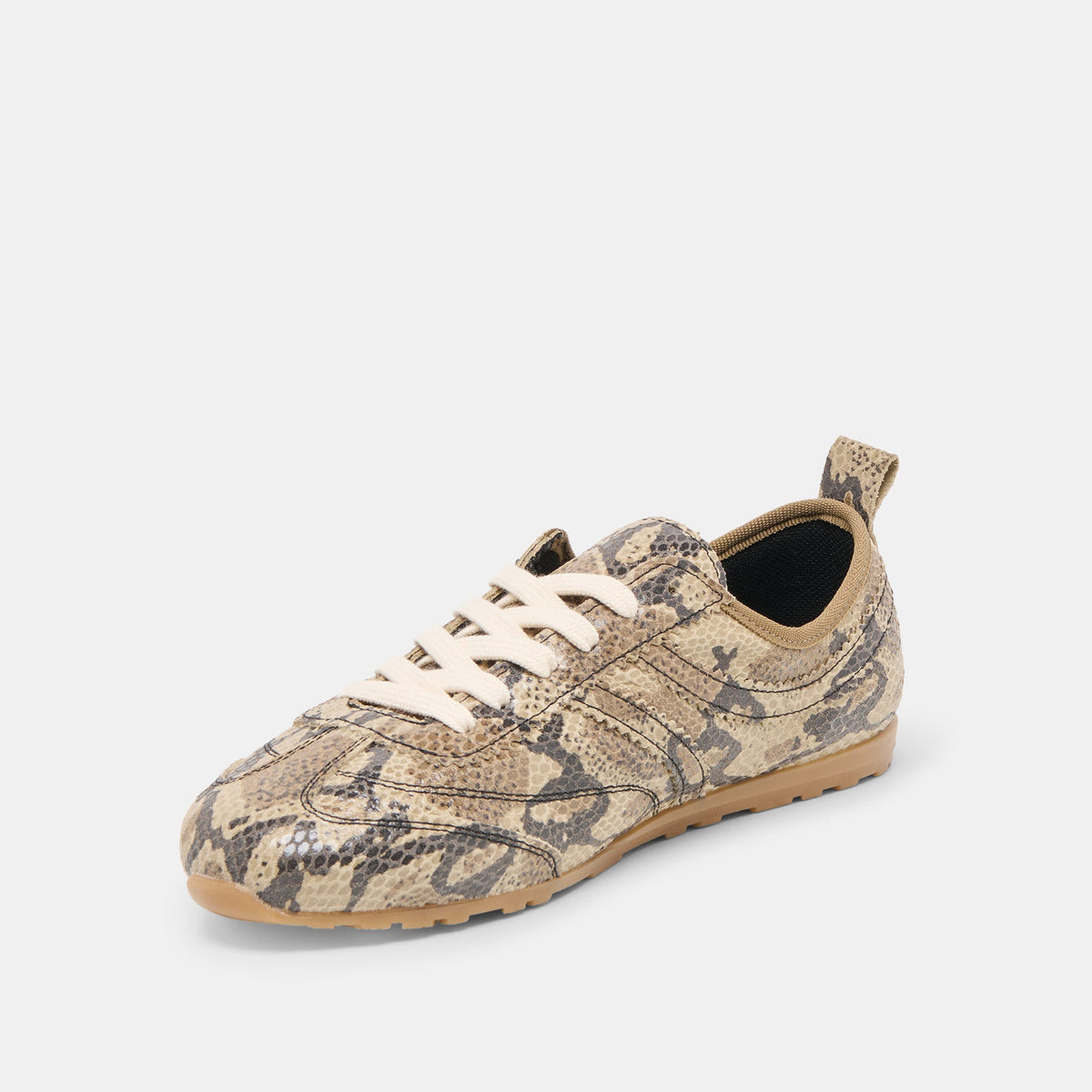 Dolce Vita SHOES Viper Snake Print Embossed Leather Sneakers