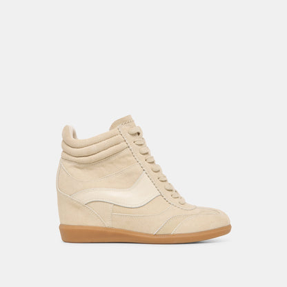 Dolce Vita SHOES Issac Oatmeal Suede Sneakers