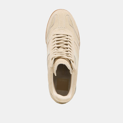 Dolce Vita SHOES Issac Oatmeal Suede Sneakers