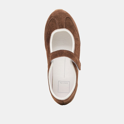 Dolce Vita SHOES Sofya Dk Brown Suede Sneakers