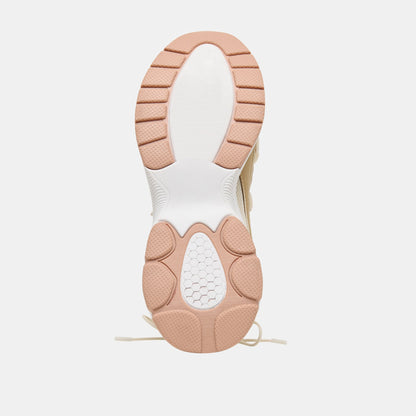 Dolce Vita SHOES Selmar Off White Leather Sneakers