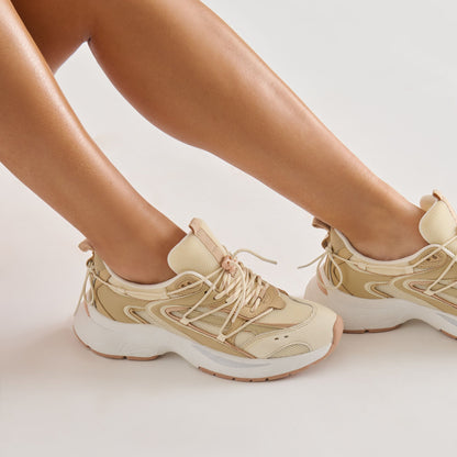 Dolce Vita SHOES Selmar Off White Leather Sneakers