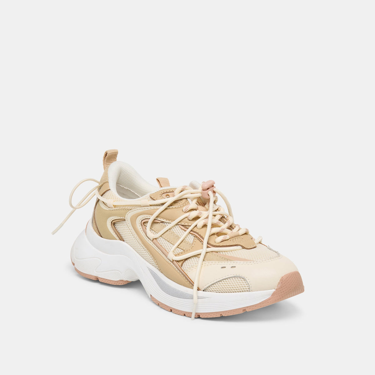 Dolce Vita SHOES Selmar Off White Leather Sneakers
