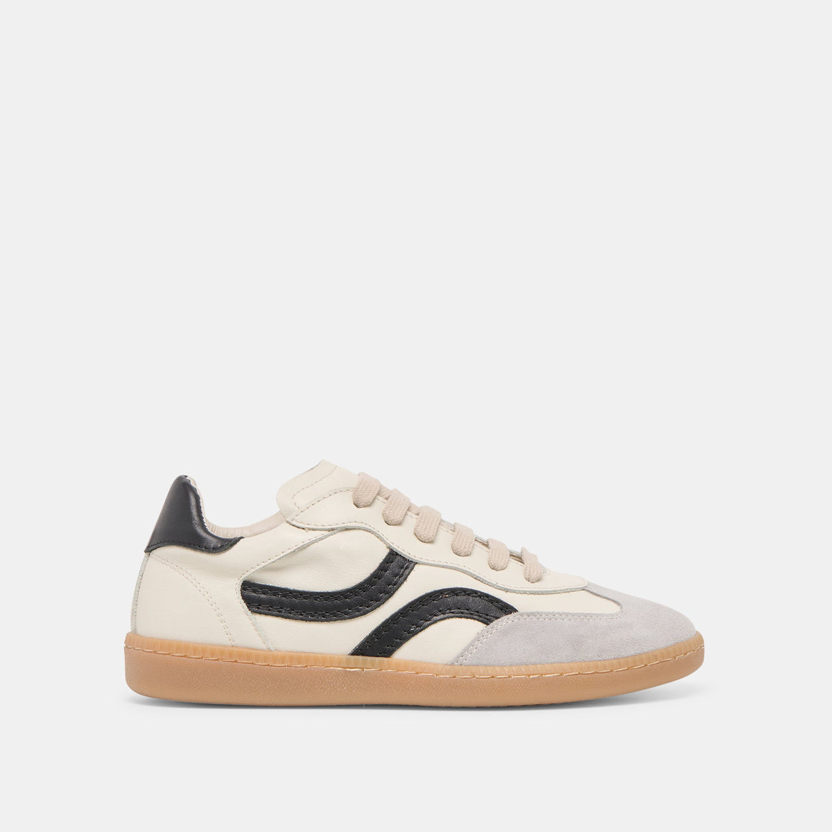 Dolce Vita SHOES Rebel White Black Leather Sneakers