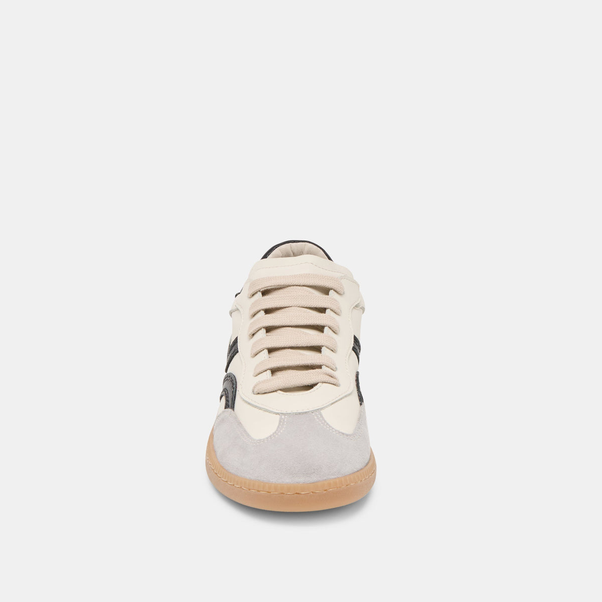 Dolce Vita SHOES Rebel White Black Leather Sneakers
