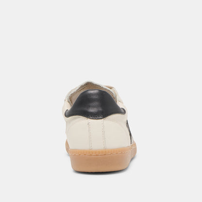 Dolce Vita SHOES Rebel White Black Leather Sneakers