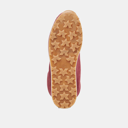 Dolce Vita SHOES Serina Burgundy Suede Sneakers