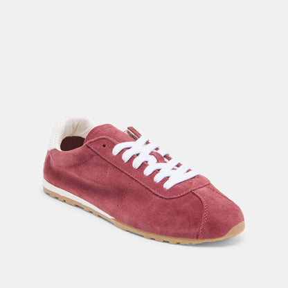 Dolce Vita SHOES Serina Burgundy Suede Sneakers