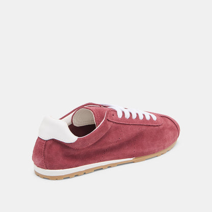 Dolce Vita SHOES Serina Burgundy Suede Sneakers