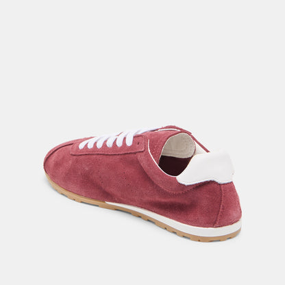 Dolce Vita SHOES Serina Burgundy Suede Sneakers