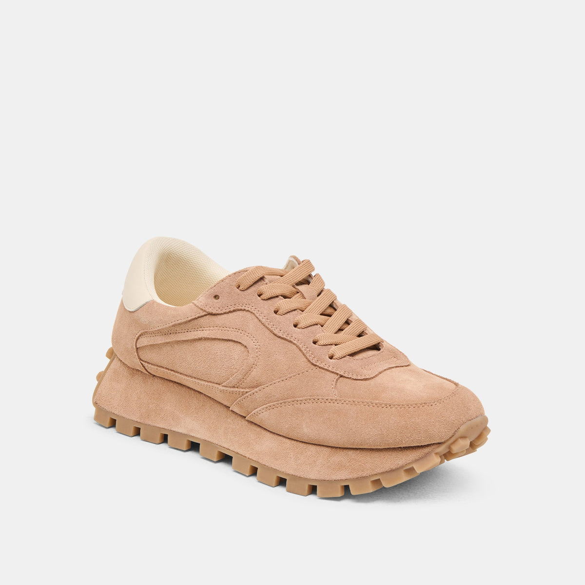 Dolce Vita SHOES Tricia Toffee Suede Sneakers