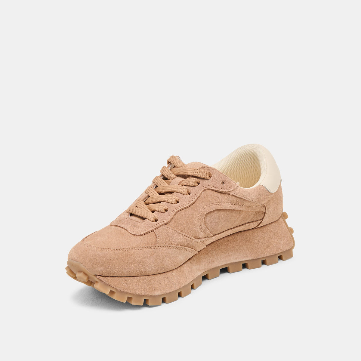 Dolce Vita SHOES Tricia Toffee Suede Sneakers