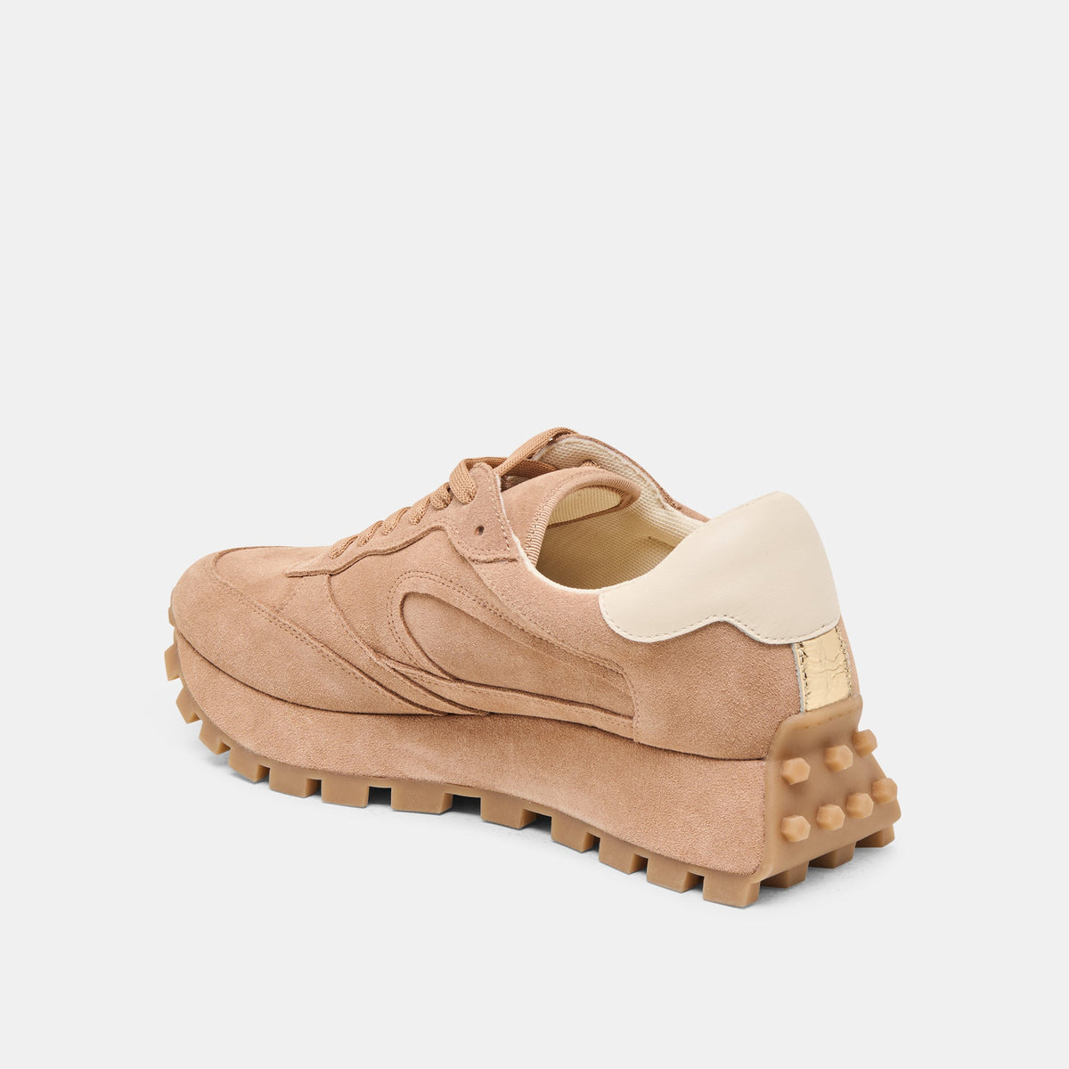 Dolce Vita SHOES Tricia Toffee Suede Sneakers